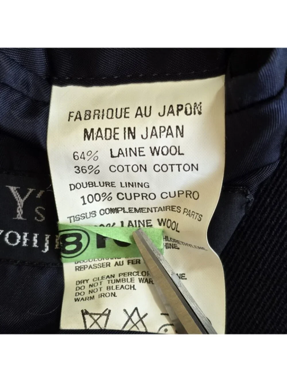 Vtg Y's Yohji Yamamoto Blazer Mens Sz 3/L Black Lined 3B Avant Garde Unisex Edgy